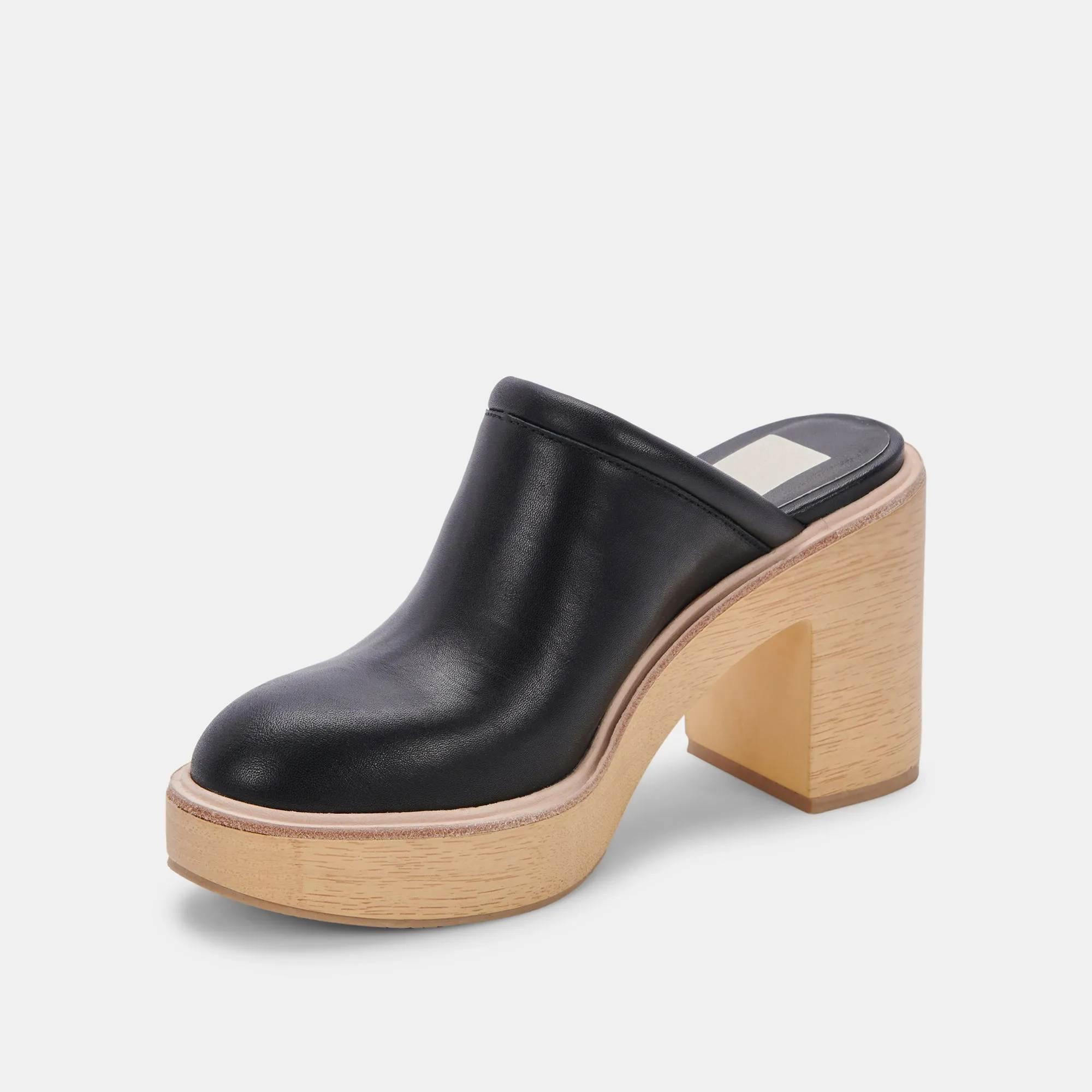 TALONS CAMDIN EN CUIR NOIR