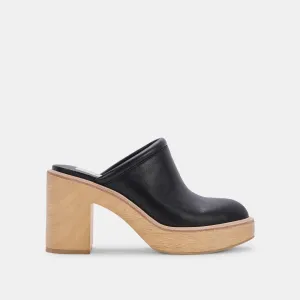 TALONS CAMDIN EN CUIR NOIR
