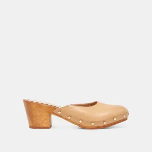 CAMYN HEELS CAFÉ EN CUIR