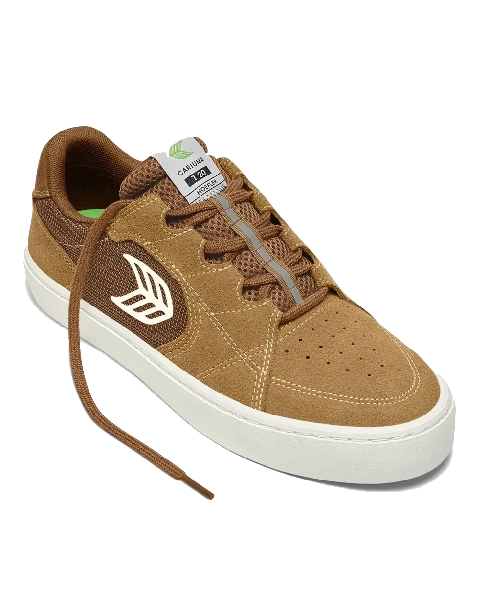 Chaussures Cariuma Hoefler T20 Pro en Camel et Ivoire