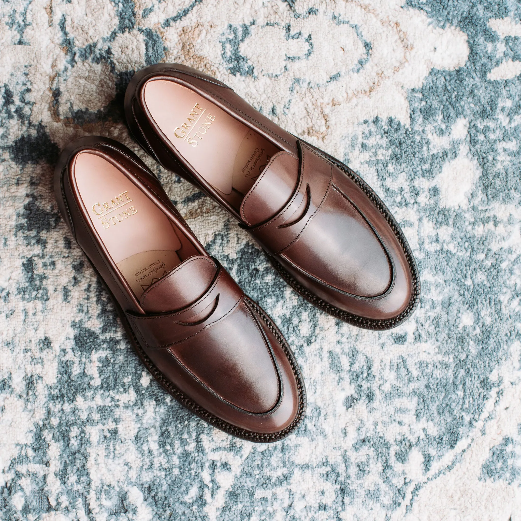 Clara Penny Loafer en Veau Tabac