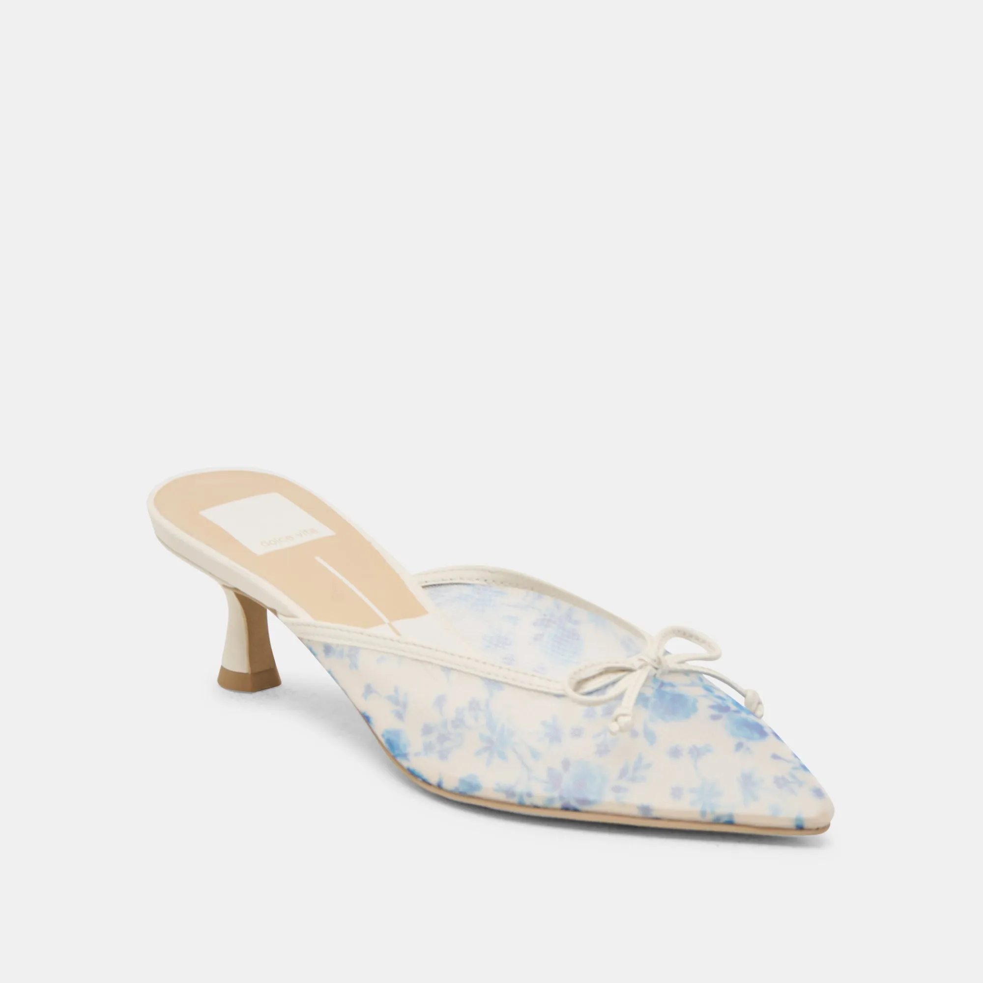 CLEO TALONS MESH FLEURIS BLEU