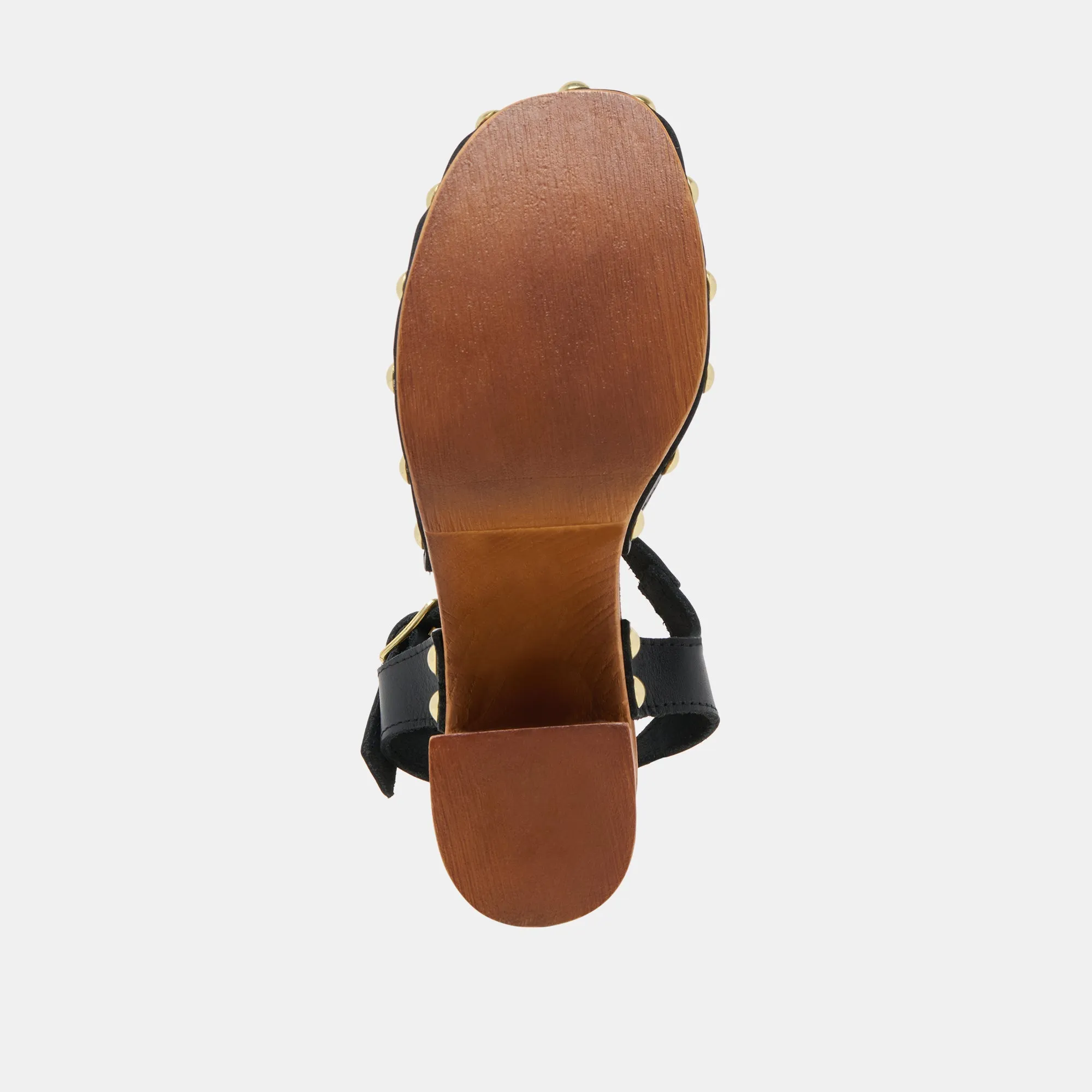 TALONS CLOVER EN CUIR NOIR