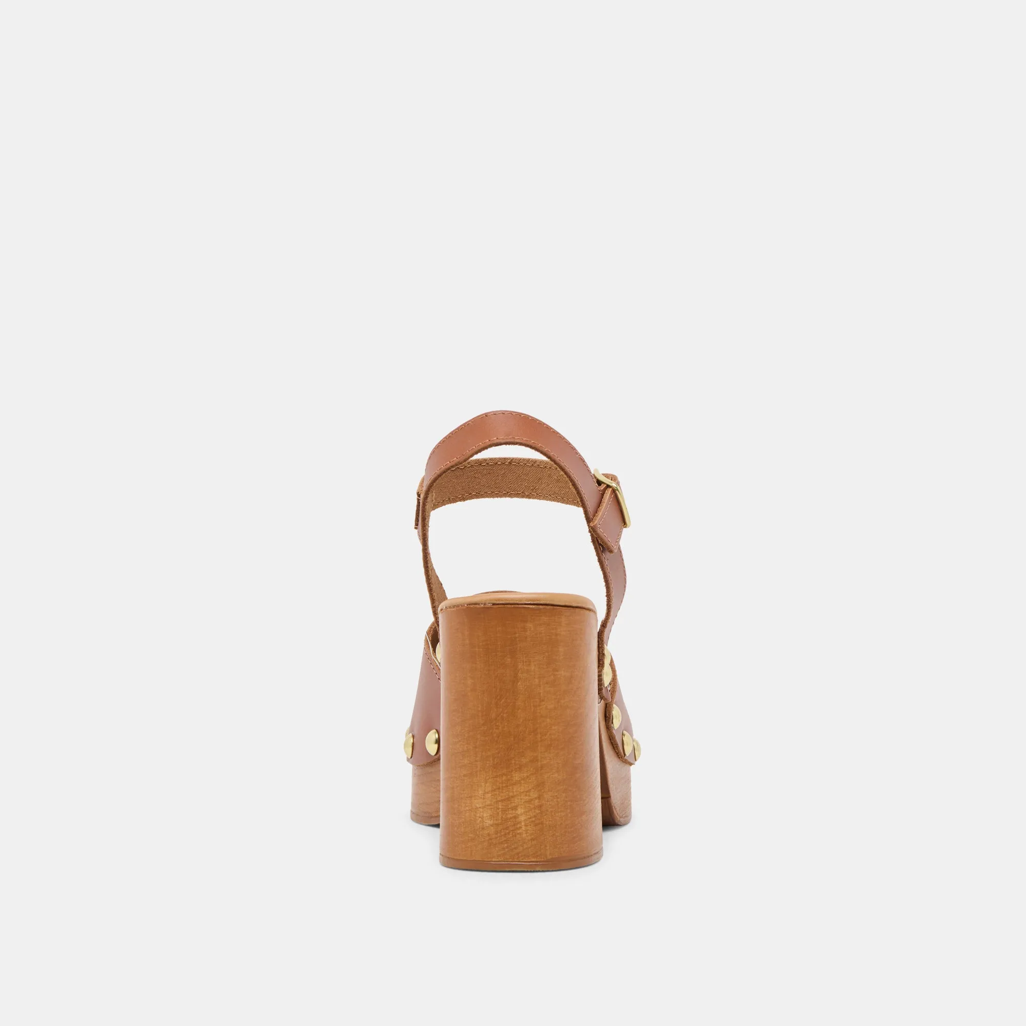 CLOVER HEELS COGNAC CUIR