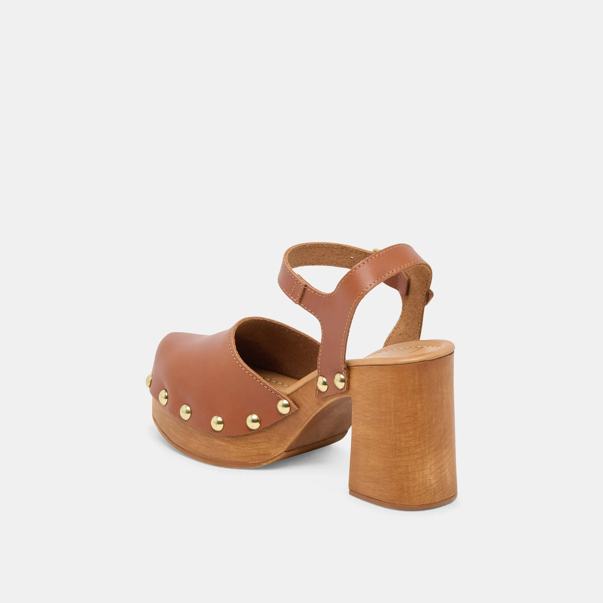 CLOVER HEELS COGNAC CUIR