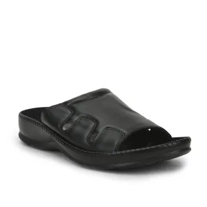 Mules noires décontractées pour hommes META-2 par Liberty