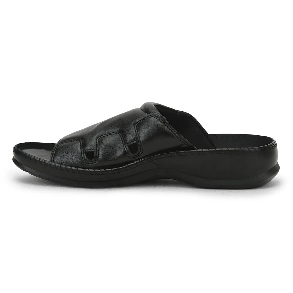 Mules noires décontractées pour hommes META-2 par Liberty