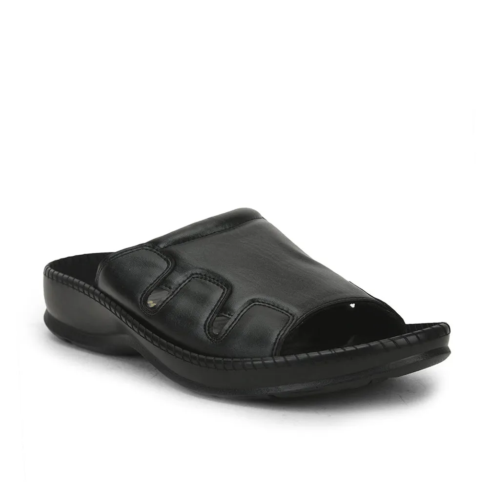 Mules noires décontractées pour hommes META-2 par Liberty