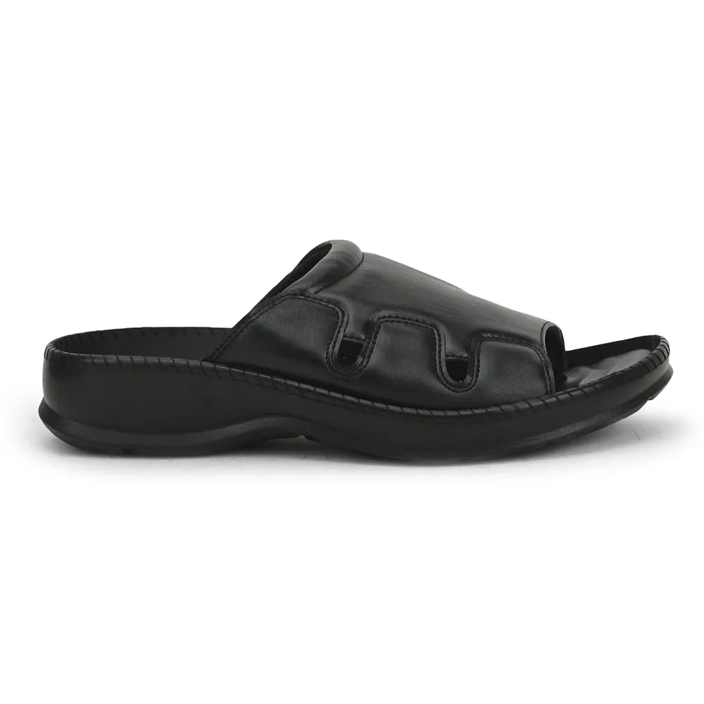 Mules noires décontractées pour hommes META-2 par Liberty