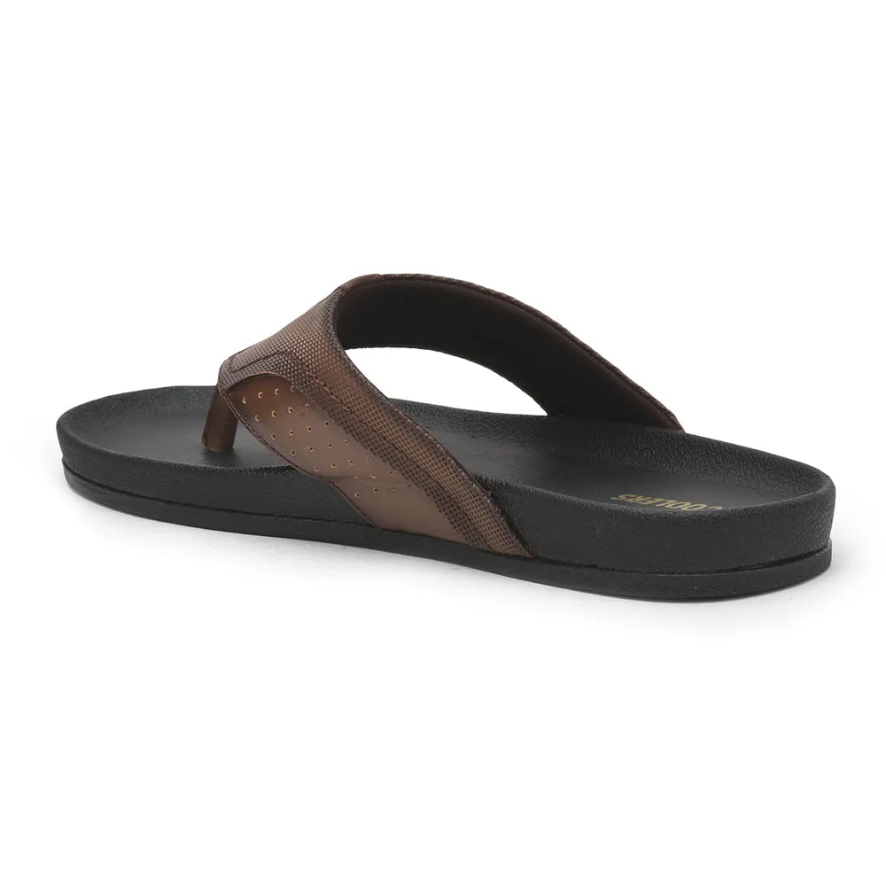 Coolers By Liberty Chaussons Pour Homme Marron Clair FAST-2