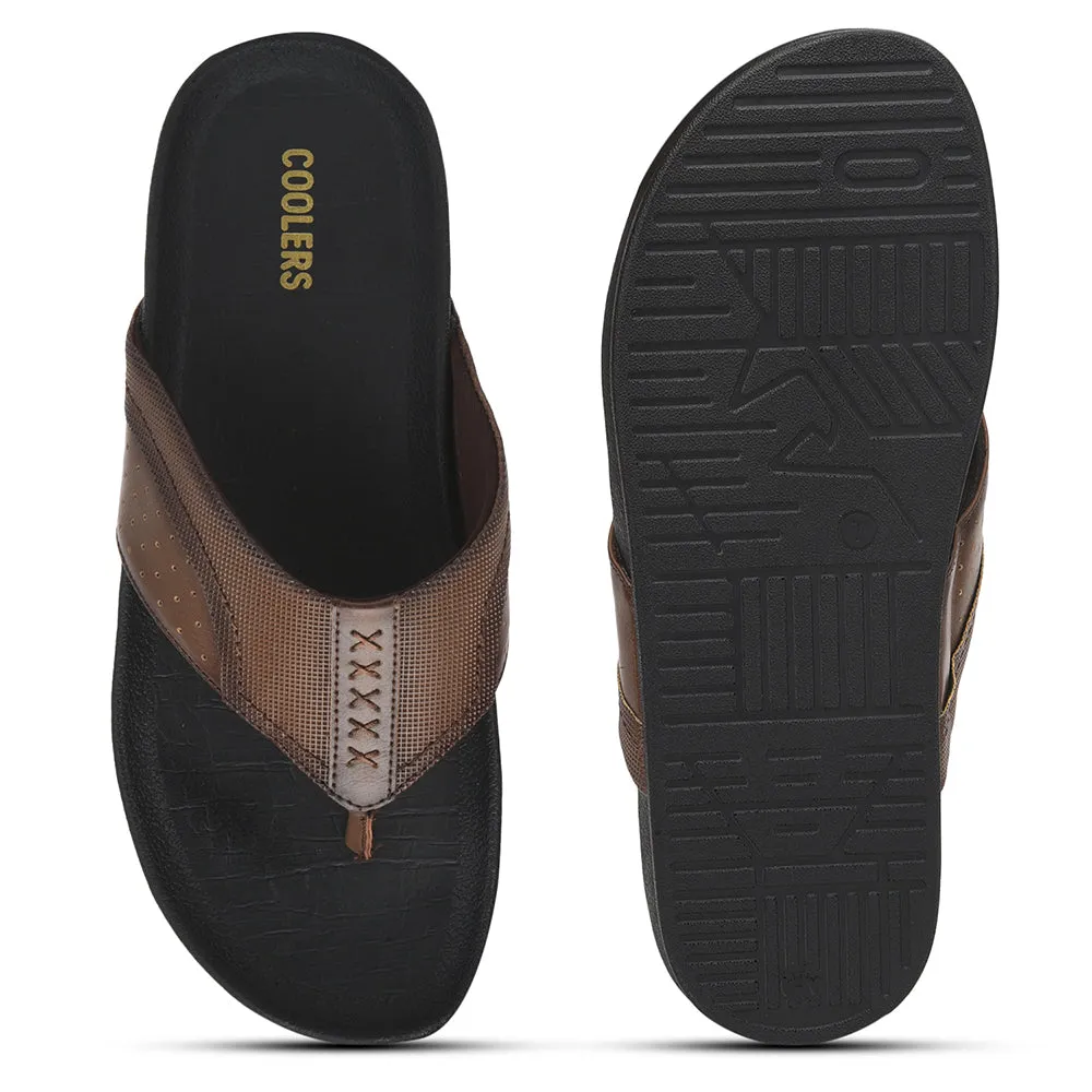 Coolers By Liberty Chaussons Pour Homme Marron Clair FAST-2