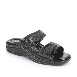 Chaussons Décontractés Noirs Coolers Pour Hommes 2050-01 Par Liberty
