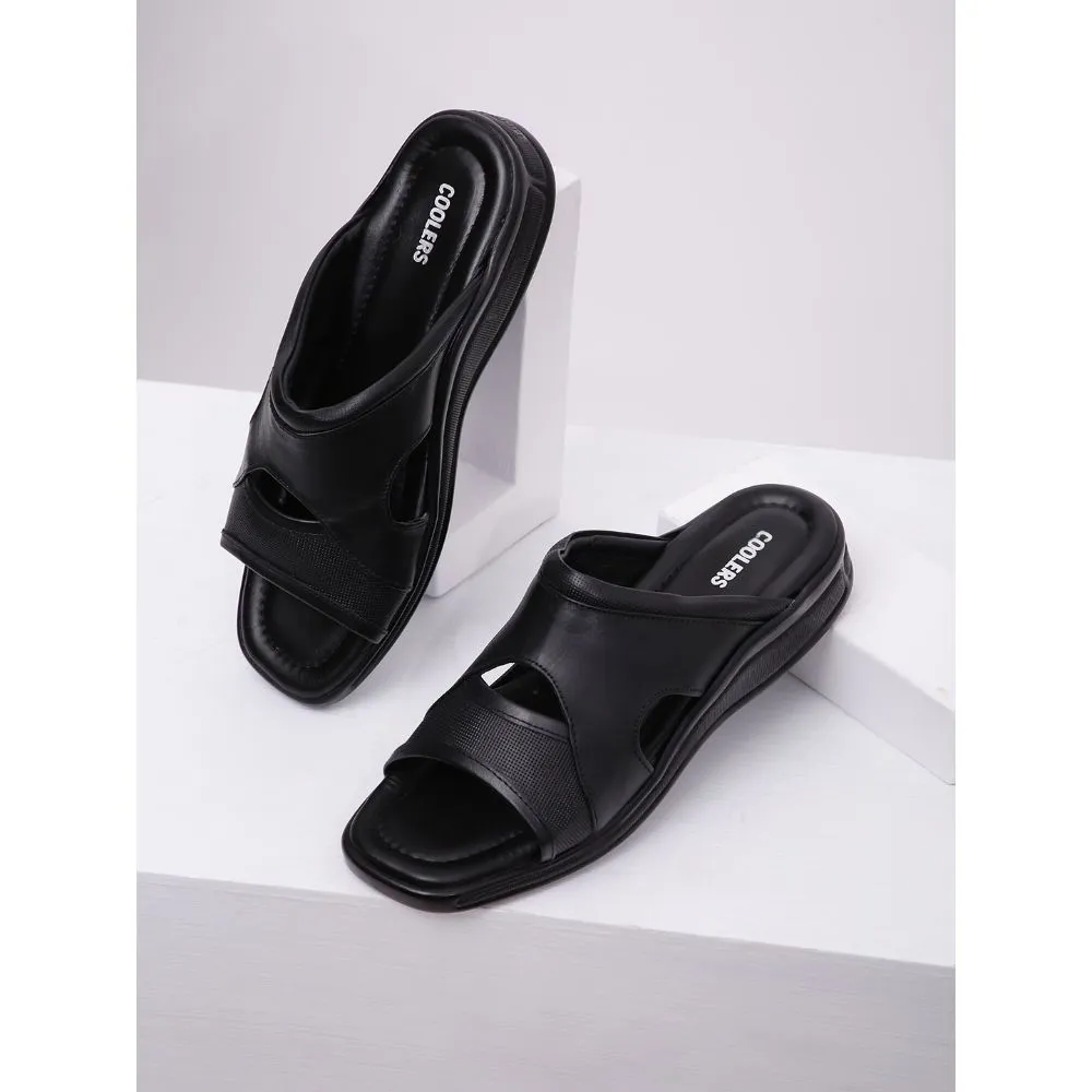 Chaussons décontractés Coolers (Noir) pour hommes 2050-12 par Liberty