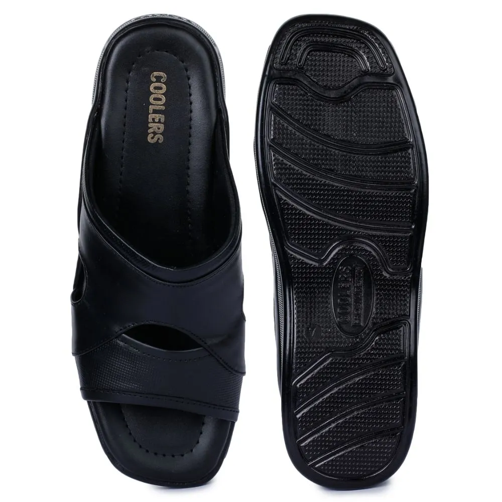 Chaussons décontractés Coolers (Noir) pour hommes 2050-12 par Liberty