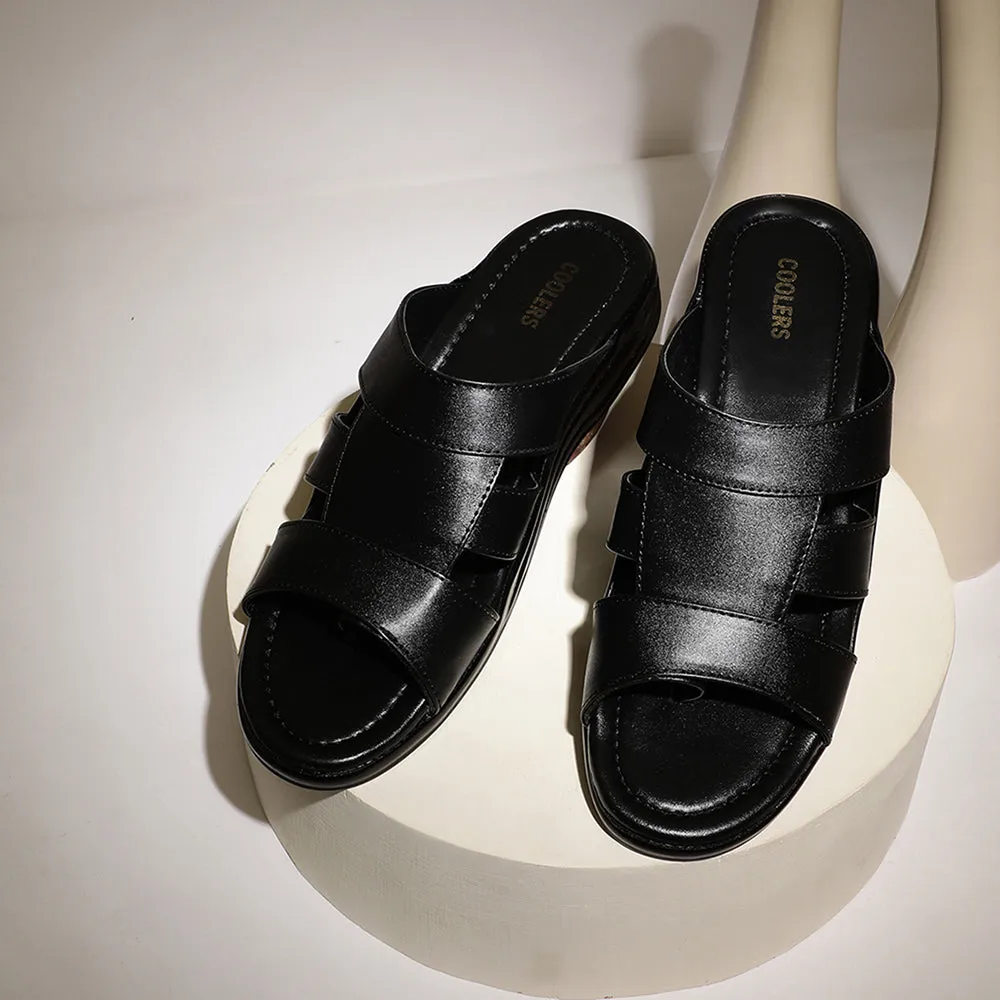 Chaussons décontractés Coolers (Noir) pour hommes 7123-120 par Liberty