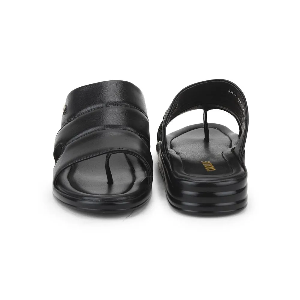 Chaussons décontractés Coolers (Noir) pour hommes 7123-510 par Liberty
