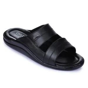 Chaussons décontractés noirs pour hommes Coolers 7193-60 par Liberty