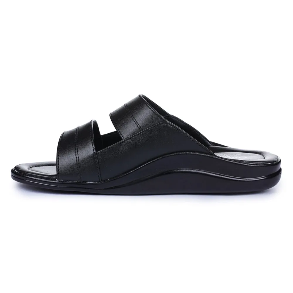Chaussons décontractés noirs pour hommes Coolers 7193-60 par Liberty