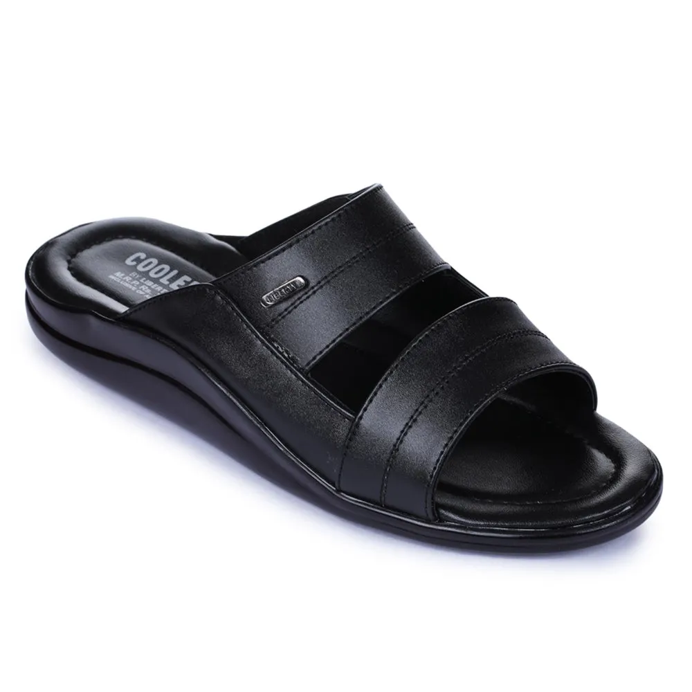 Chaussons décontractés noirs pour hommes Coolers 7193-60 par Liberty