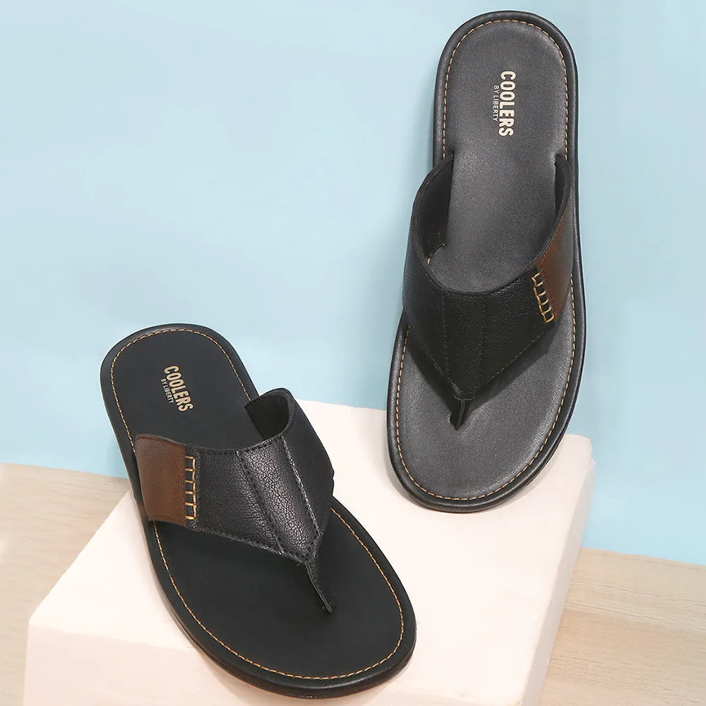 Chaussons décontractés noirs pour hommes AVN-13 par Liberty
