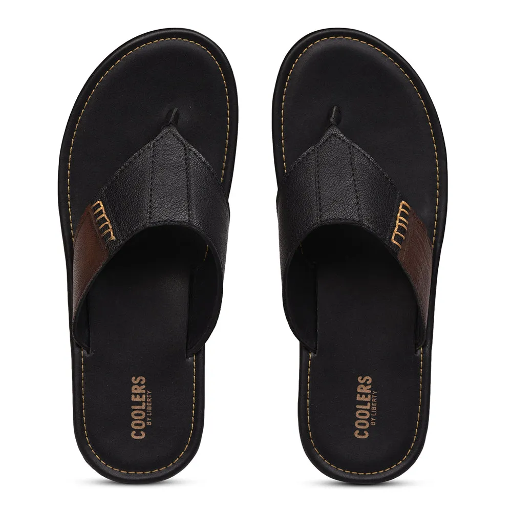 Chaussons décontractés noirs pour hommes AVN-13 par Liberty