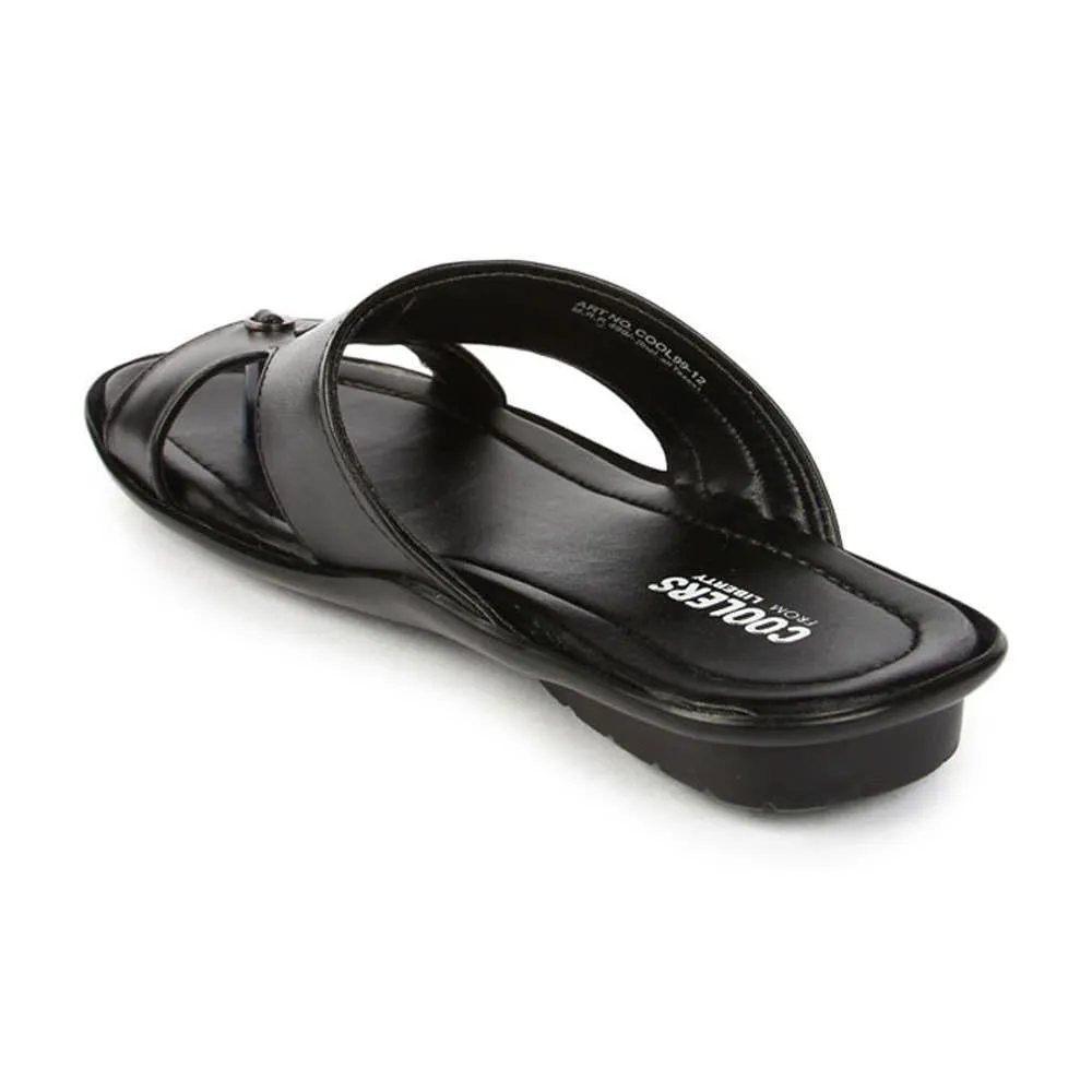 Chaussons décontractés Coolers (Noir) pour hommes COOL99-12 par Liberty