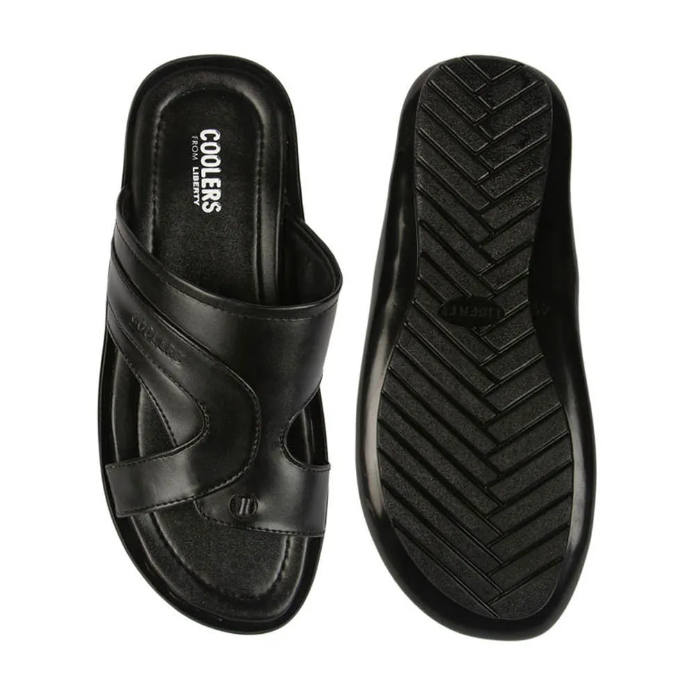 Chaussons décontractés Coolers (Noir) pour hommes COOL99-12 par Liberty