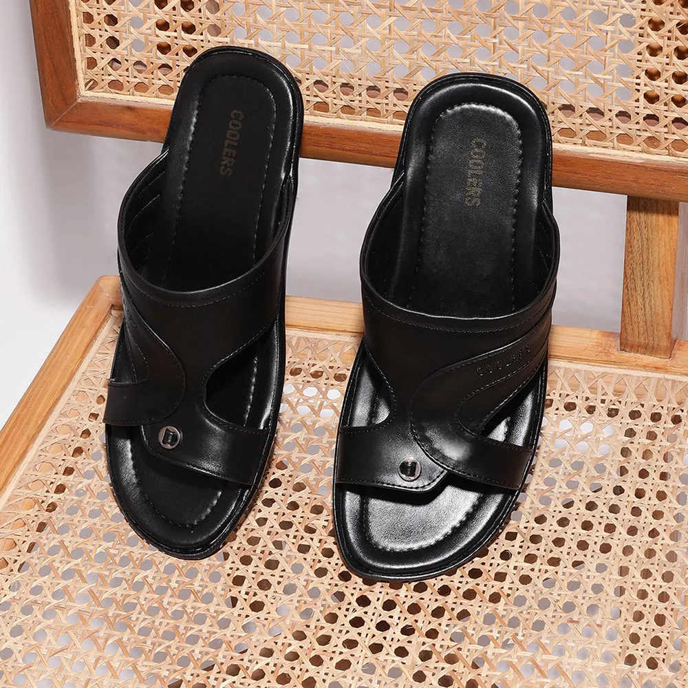 Chaussons décontractés Coolers (Noir) pour hommes COOL99-12 par Liberty