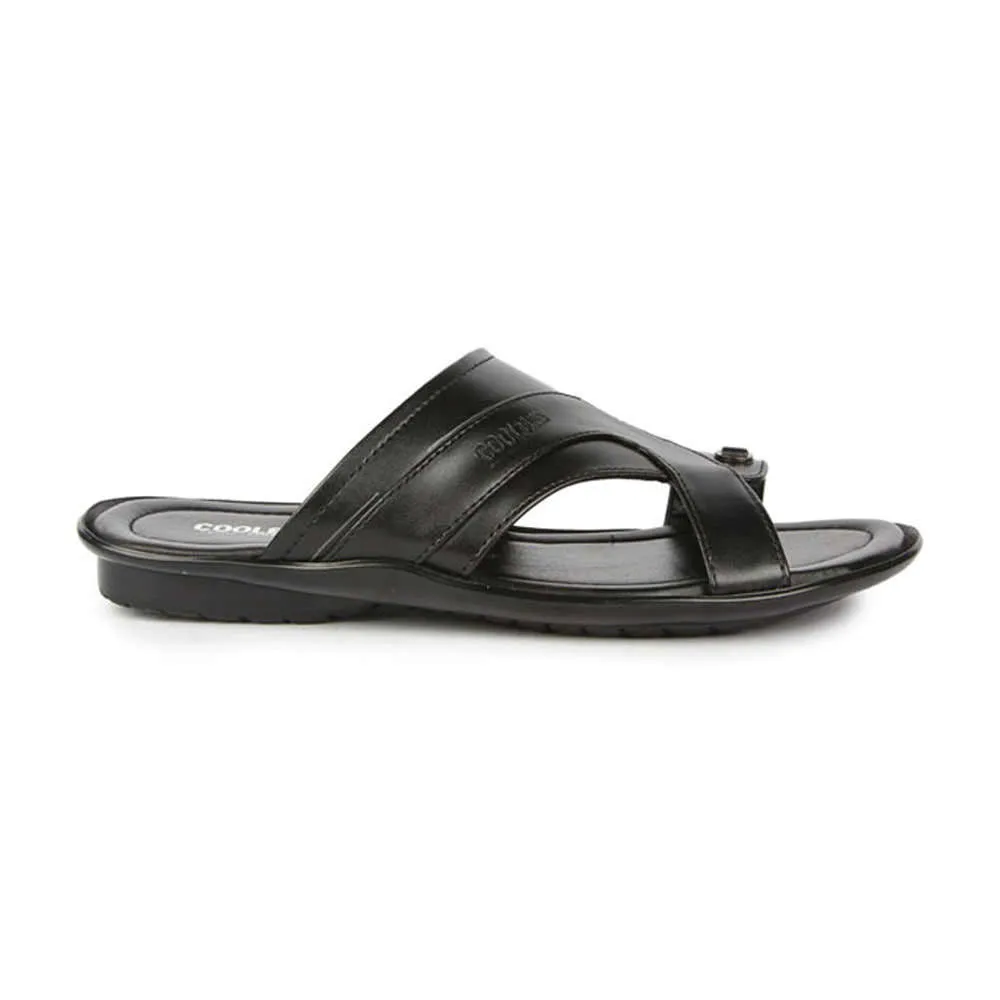 Chaussons décontractés Coolers (Noir) pour hommes COOL99-12 par Liberty