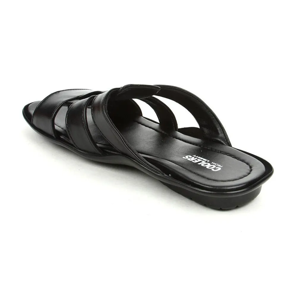 Chaussons décontractés Coolers (Noir) pour hommes COOL99-3 par Liberty