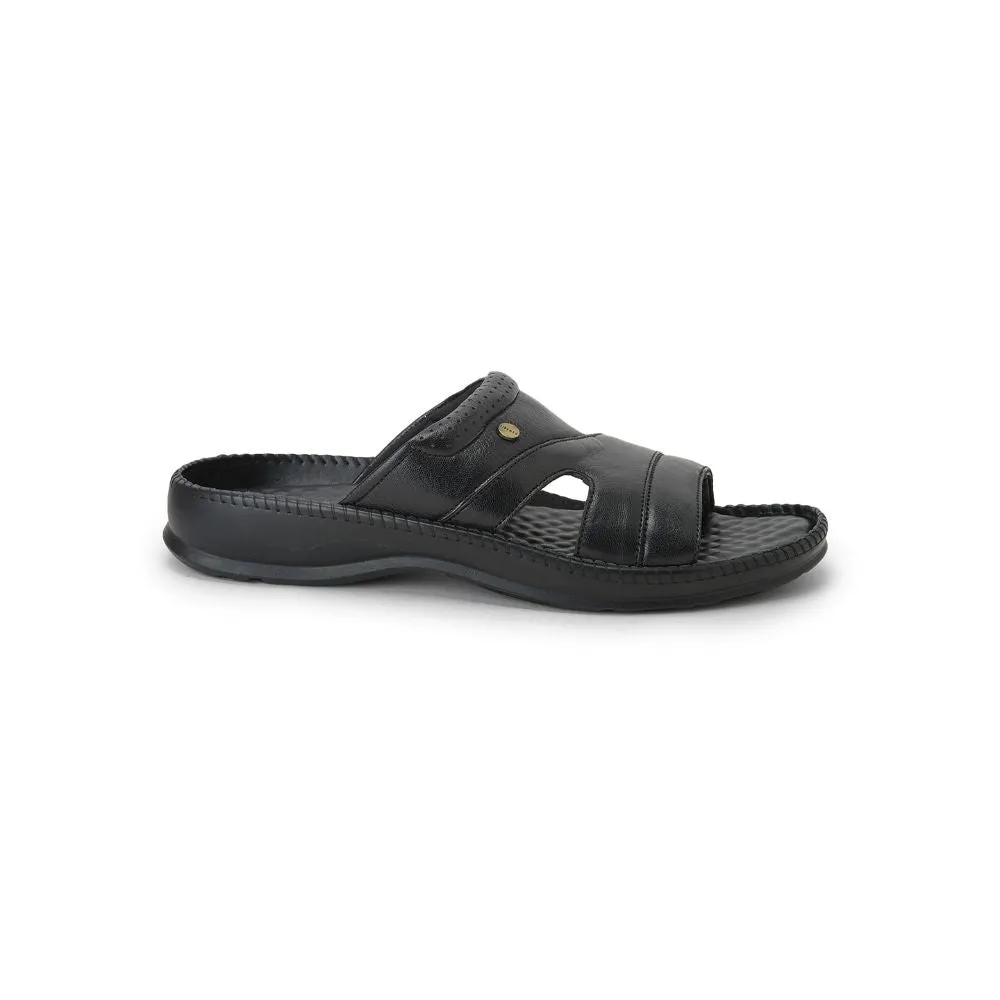 COOLERS Décontracté (Noir) Pantoufles Pour Hommes STEAMER-02 Par Liberty