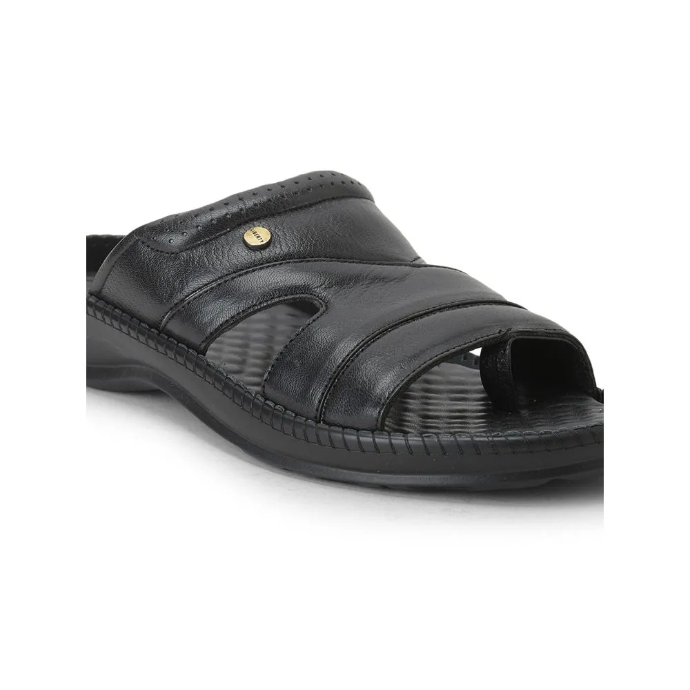 COOLERS Décontracté (Noir) Pantoufles Pour Hommes STEAMER-02 Par Liberty