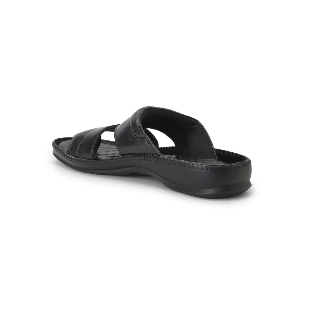 COOLERS Décontracté (Noir) Pantoufles Pour Hommes STEAMER-02 Par Liberty