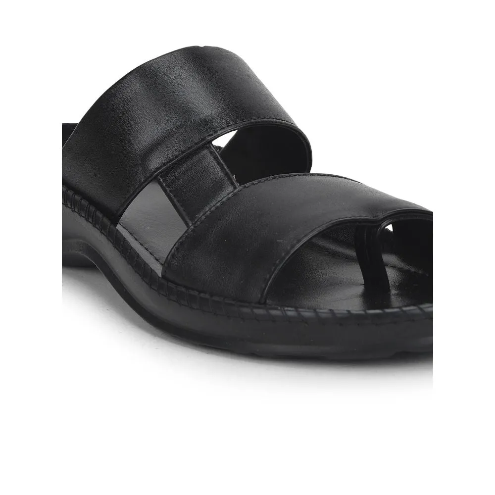 Chaussons décontractés Coolers (Noir) pour hommes Stemer-12 par Liberty