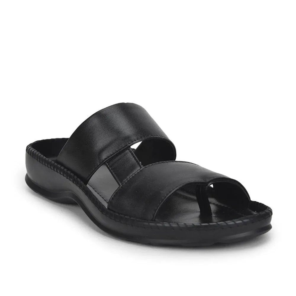 Chaussons décontractés Coolers (Noir) pour hommes Stemer-12 par Liberty