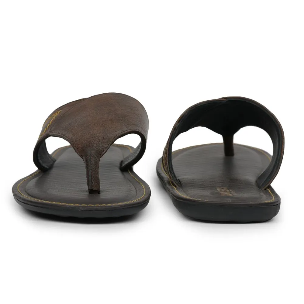 Chaussons décontractés marron pour hommes AVN-15 par Liberty