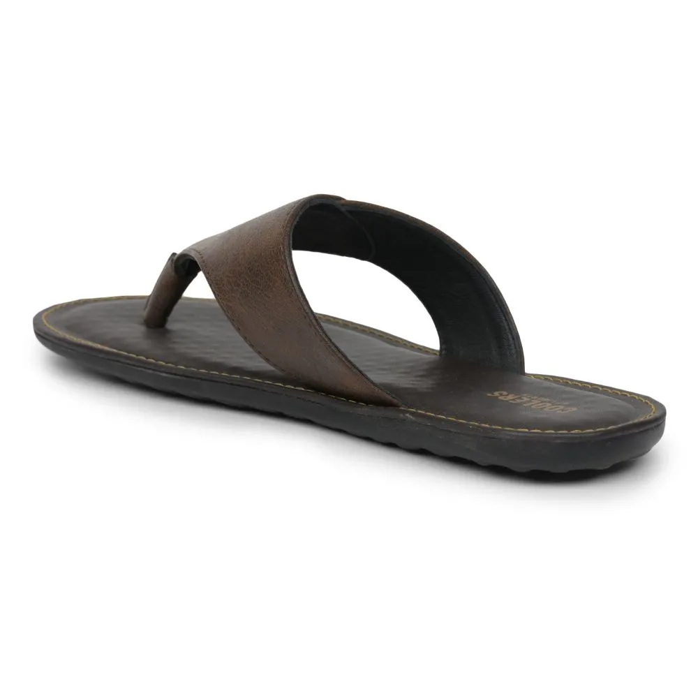 Chaussons décontractés marron pour hommes AVN-15 par Liberty