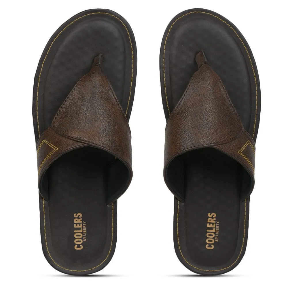 Chaussons décontractés marron pour hommes AVN-15 par Liberty
