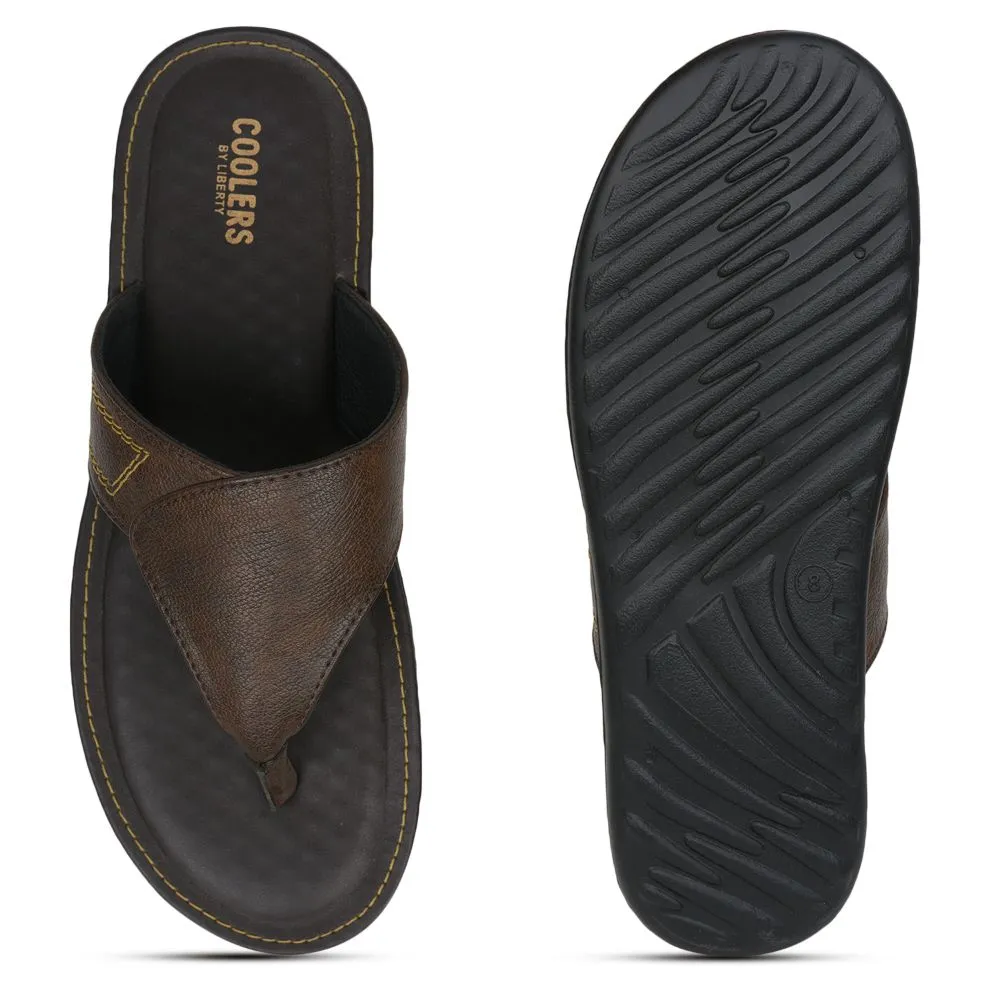 Chaussons décontractés marron pour hommes AVN-15 par Liberty