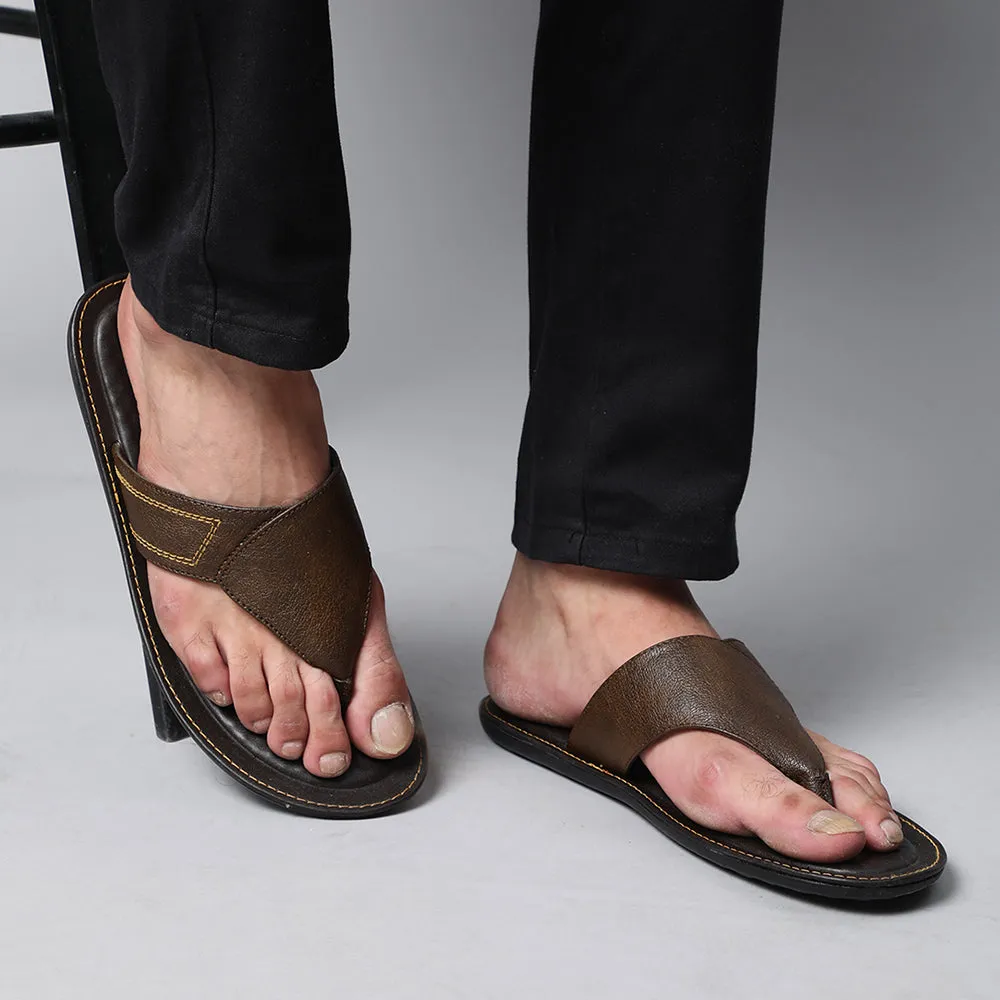 Chaussons décontractés marron pour hommes AVN-15 par Liberty