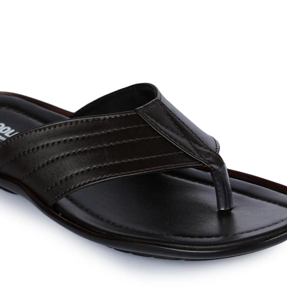Chaussons décontractés marron pour hommes COOL99-120 par Liberty