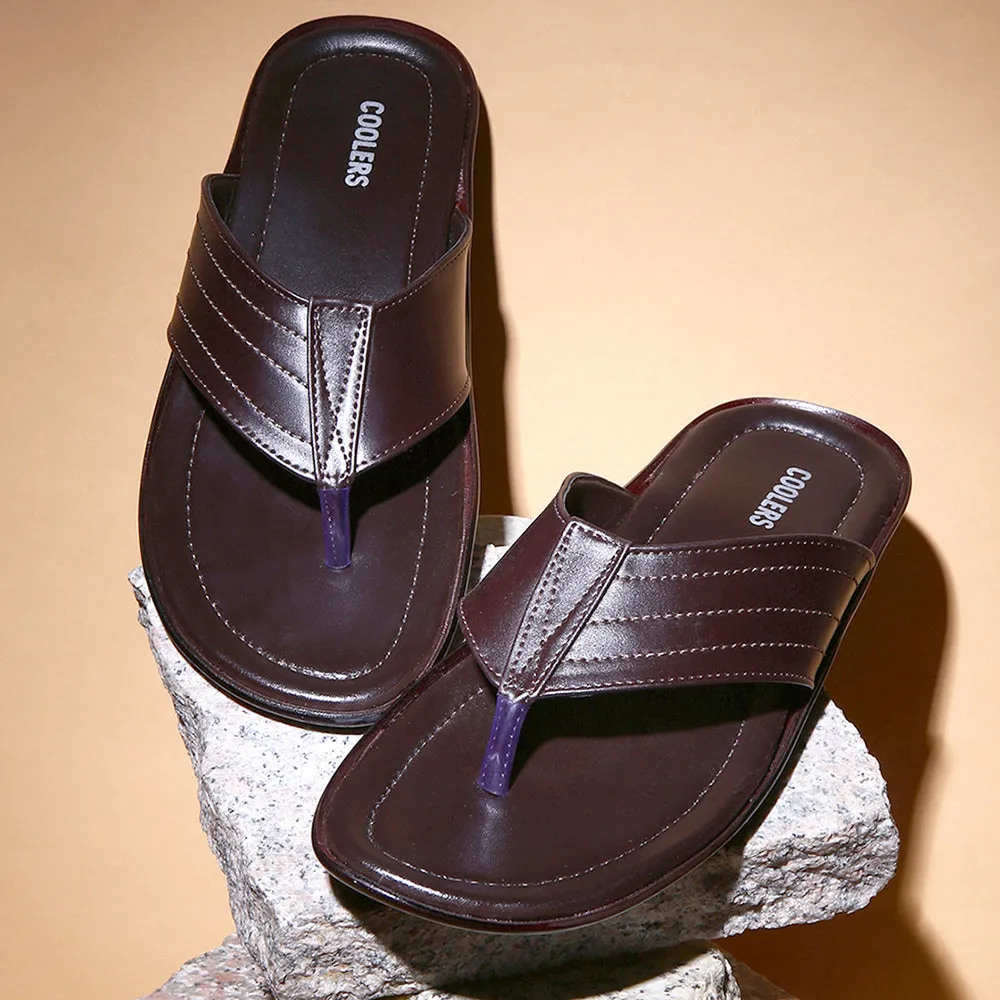 Chaussons décontractés marron pour hommes COOL99-120 par Liberty