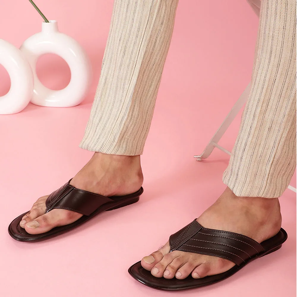 Chaussons décontractés marron pour hommes COOL99-120 par Liberty