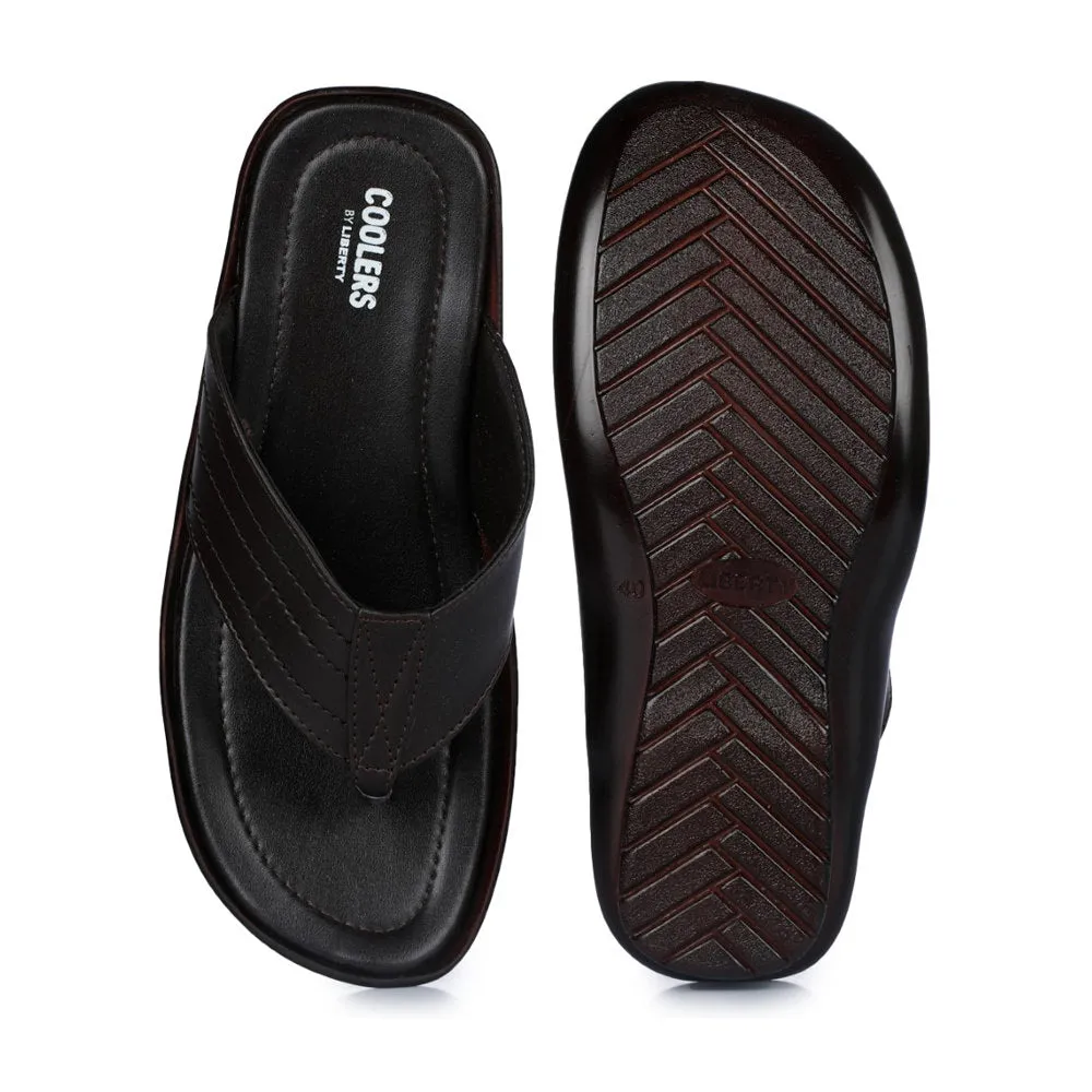 Chaussons décontractés marron pour hommes COOL99-120 par Liberty