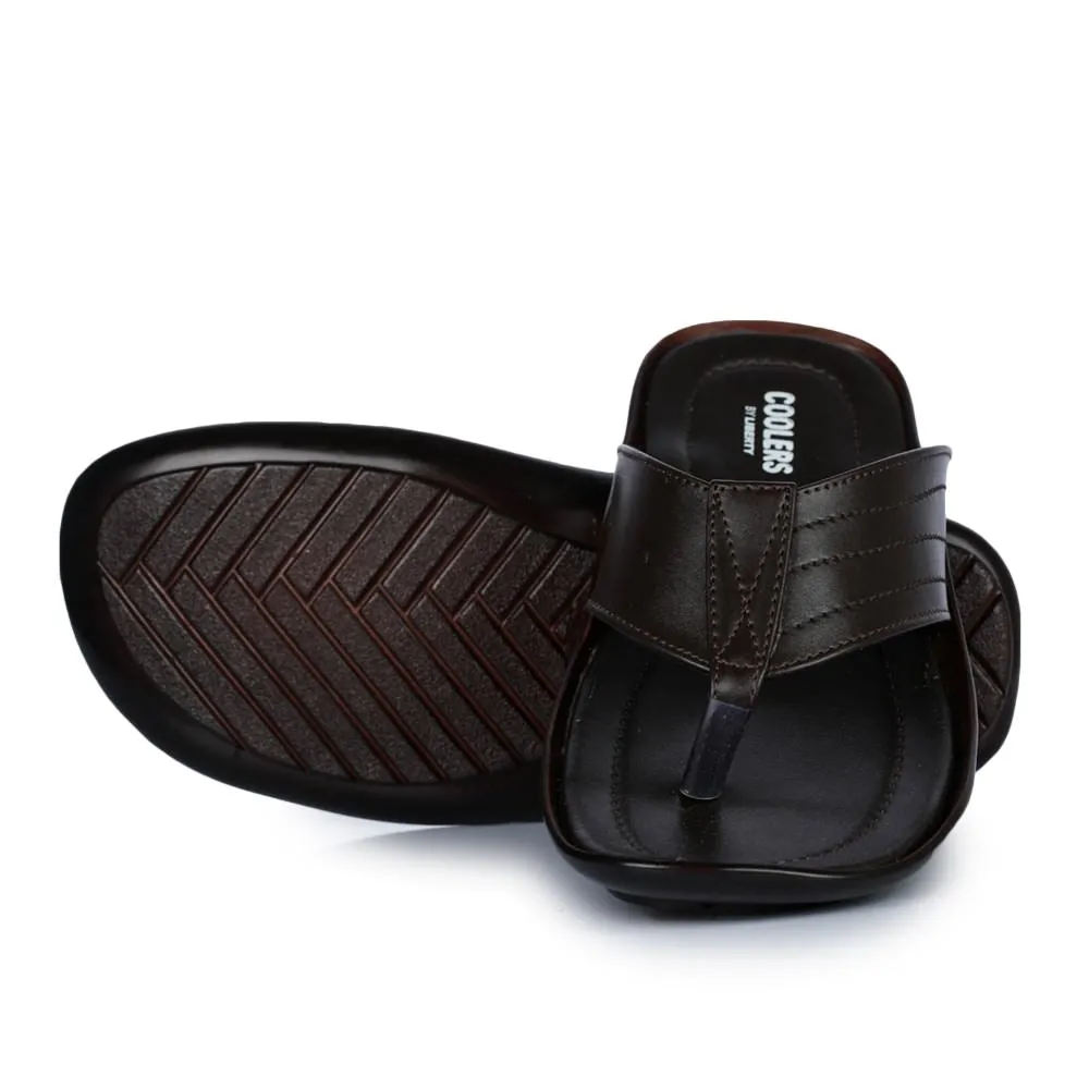 Chaussons décontractés marron pour hommes COOL99-120 par Liberty