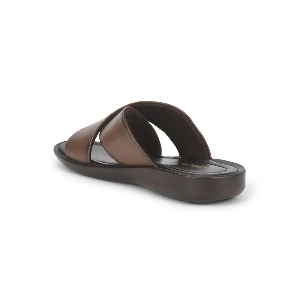 Chaussons décontractés Coolers pour hommes (Beige) CROSS-1E par Liberty