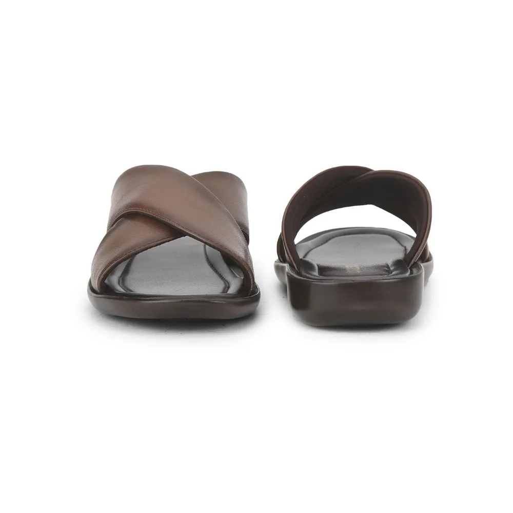 Chaussons décontractés Coolers pour hommes (Beige) CROSS-1E par Liberty