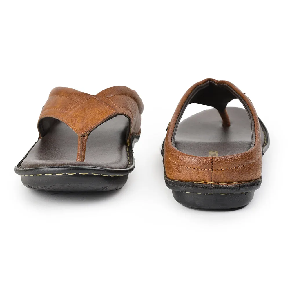 Chaussons décontractés tan pour hommes AVN-08 par Liberty