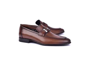 Mocassins Corrente 5760 H à boucle - Cognac
