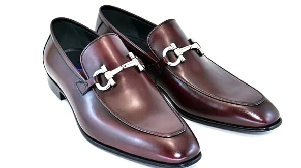Mocassin Corrente en veau à enfiler - Bordeau